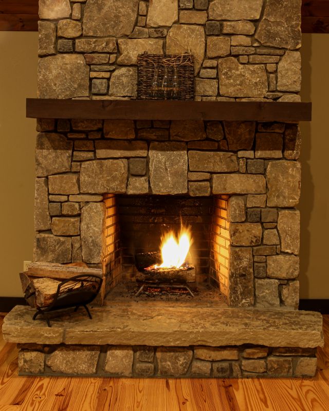 Stone Fireplace Construction